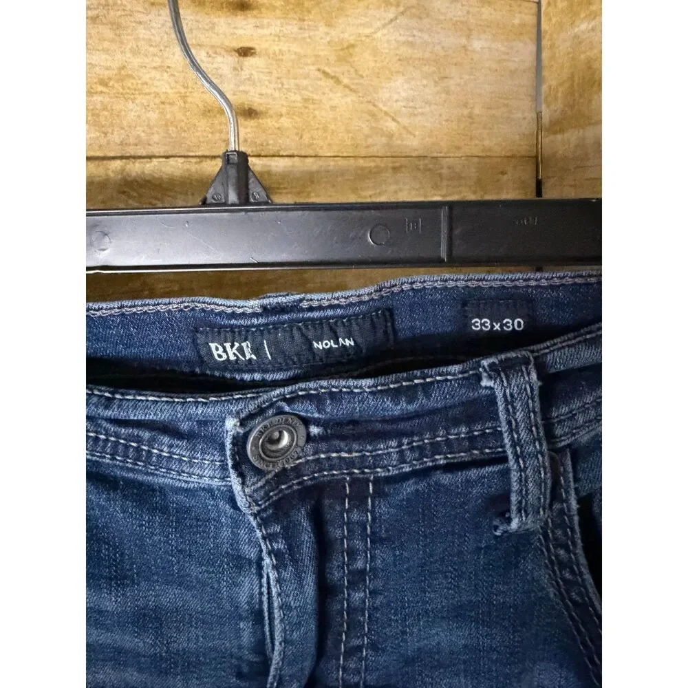 BKE Nolan Essential coolmax stretch relaxed straight leg premium denim jeans